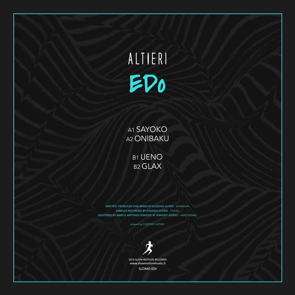 Slow Motion Altieri Edo vinile 12" house no-wave