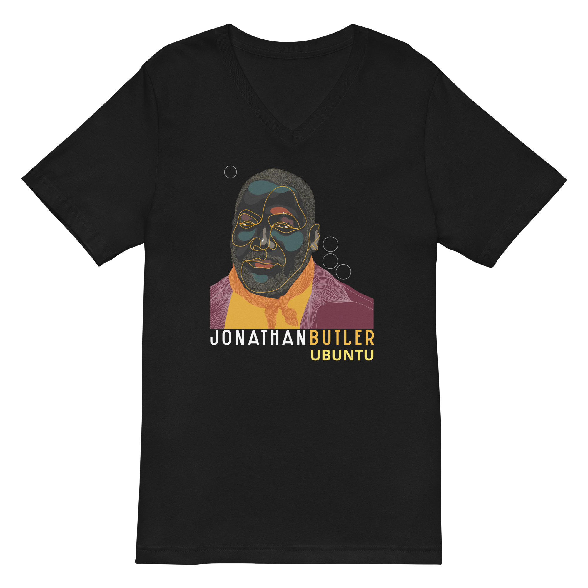 Mack Avenue Jonathan Butler Ubuntu T-shirt scollo a V unisex