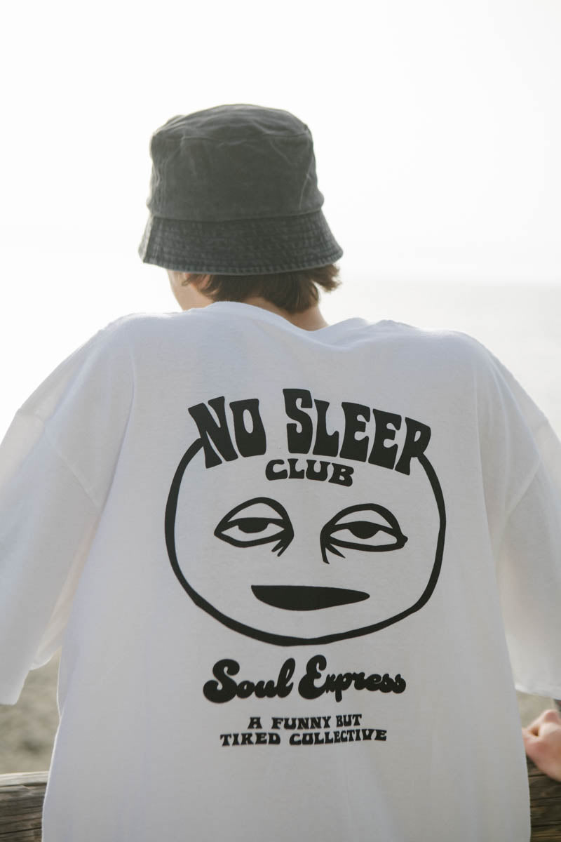 Soul Express No Sleep Club Rework t-shirt bianca oversize