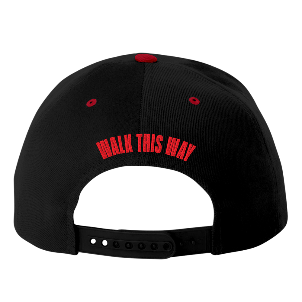 Aerosmith x Run DMC Walk This Way snapback nera