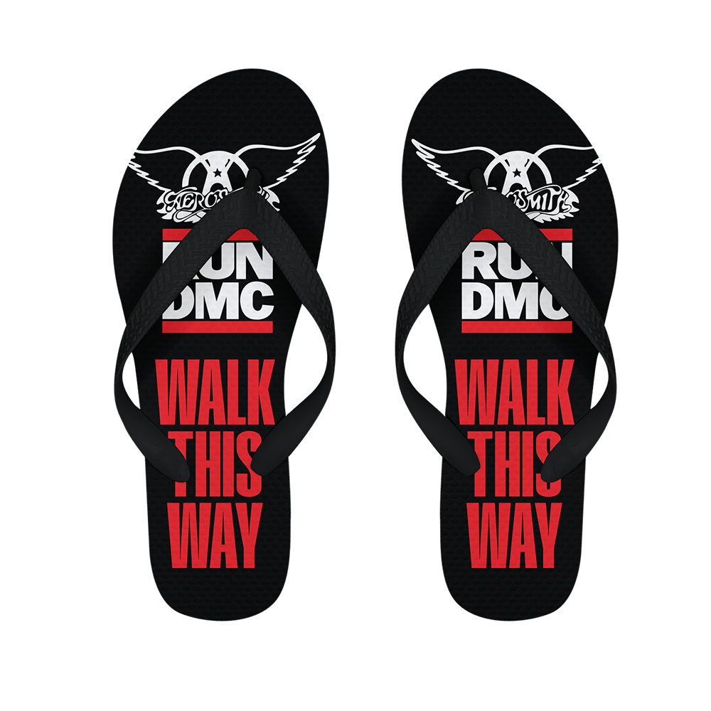 Aerosmith X Run DMC Walk This Way infradito loghi