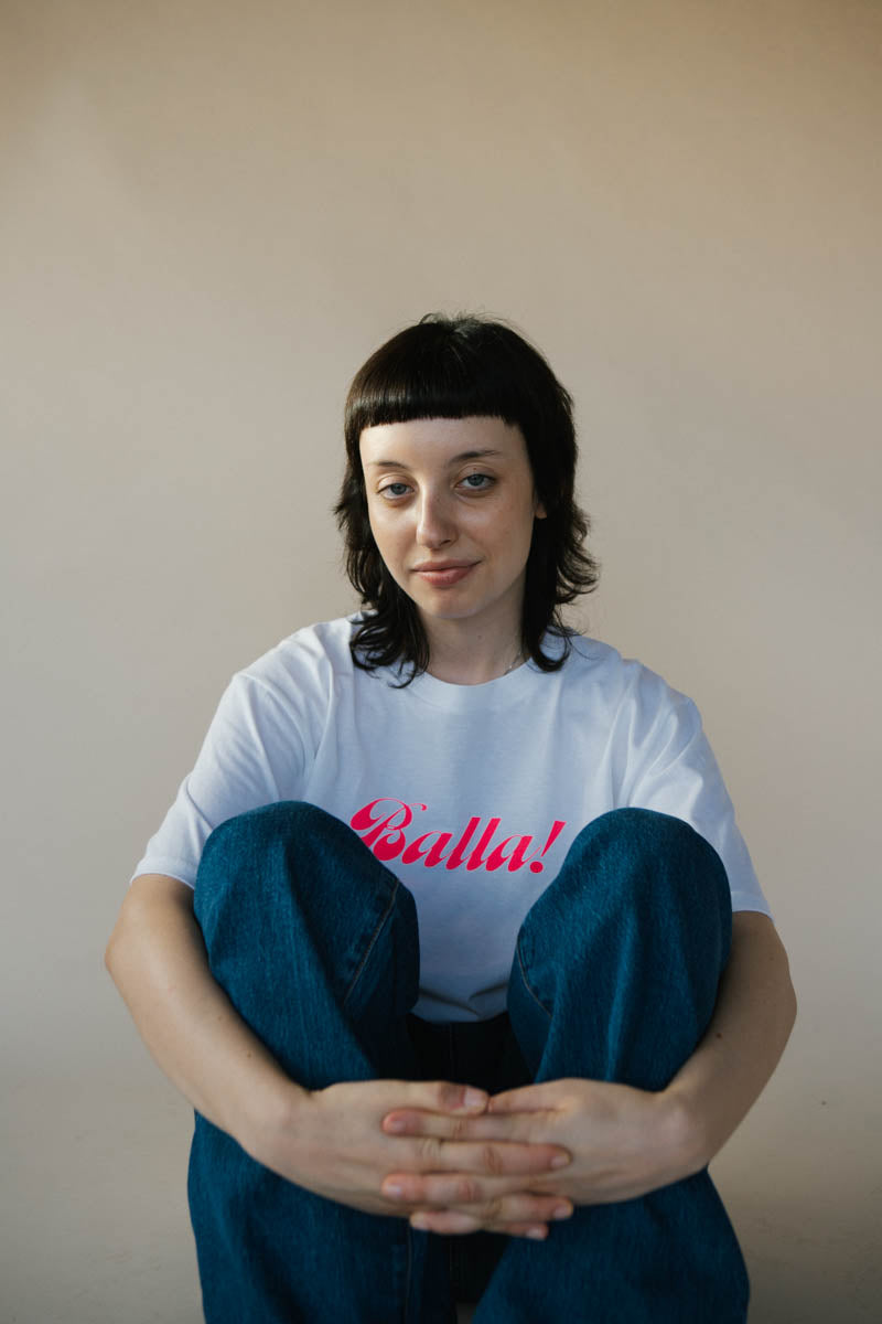 Soul Express Balla t-shirt bianca cotone unisex