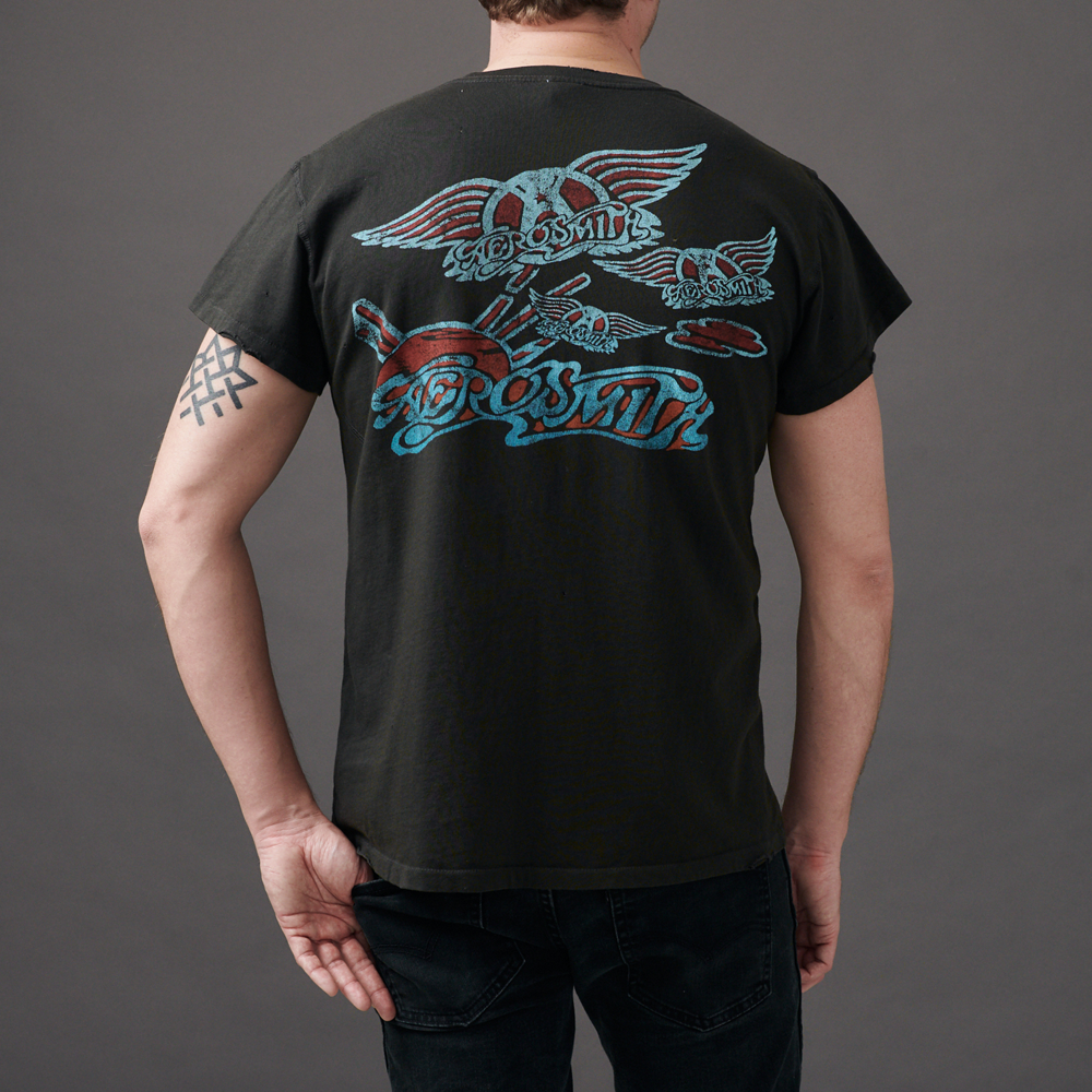 Aerosmith Madeworn Drawing maglietta cotone unisex