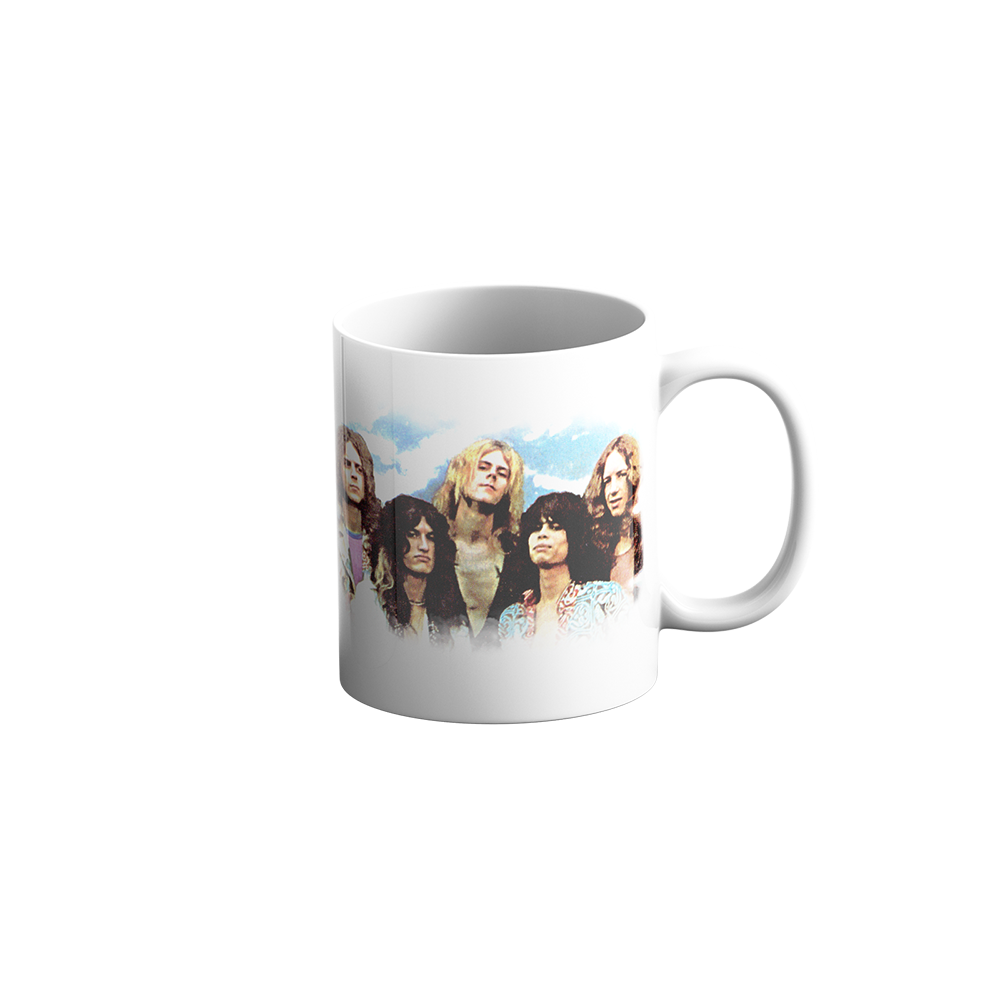 Aerosmith tazza bianca ceramica 15 oz foto band