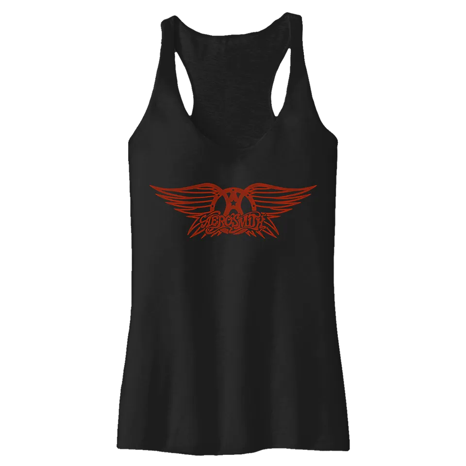 Aerosmith Ladies Tank canotta donna nera logo rosso