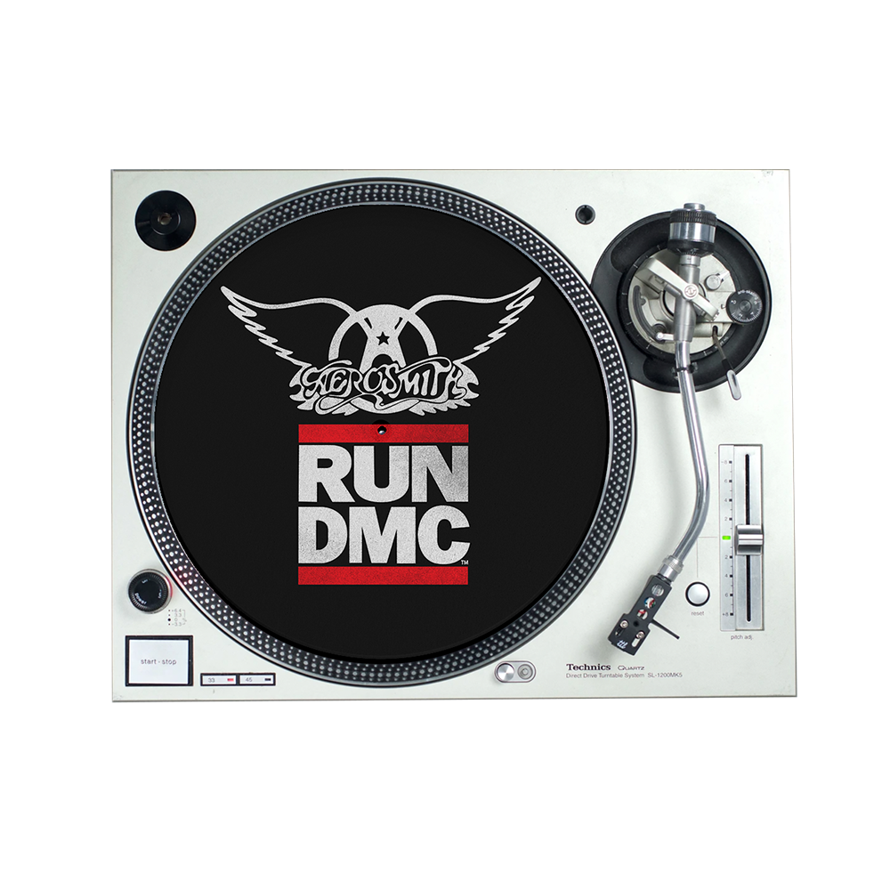 Aerosmith x Run DMC Walk This Way slipmat giradischi