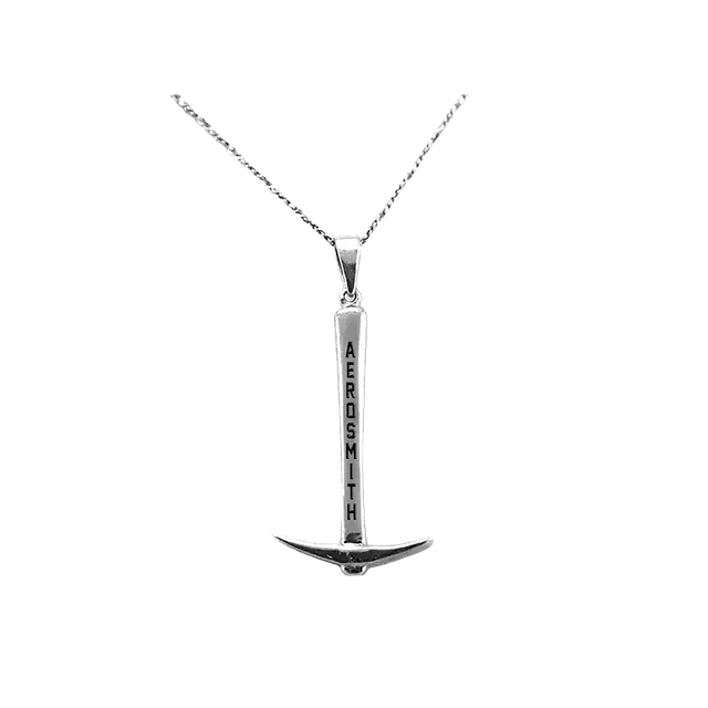 Aerosmith Pick collana plettro argento catena 50 cm