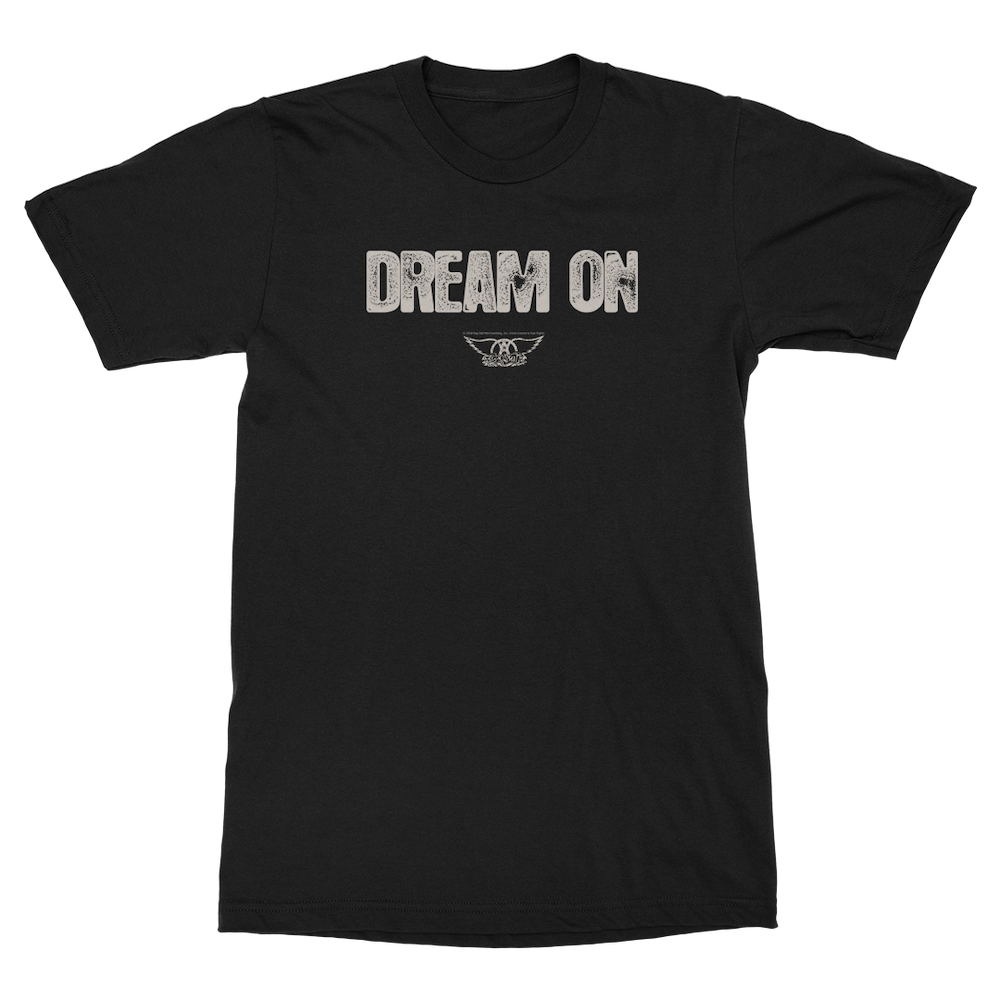 Aerosmith Dream On Lyric t-shirt nera unisex
